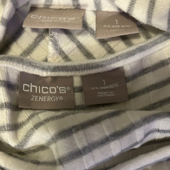 Striped Open Front Cardigan with tank top size 1 - Picture 3 of 4